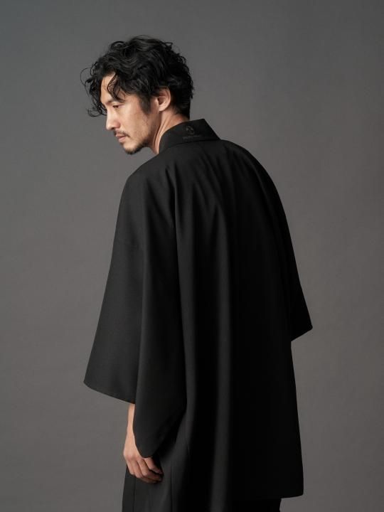 【PRE-ORDER】WAROBE / GABARDINE HAORI / BLACK photo