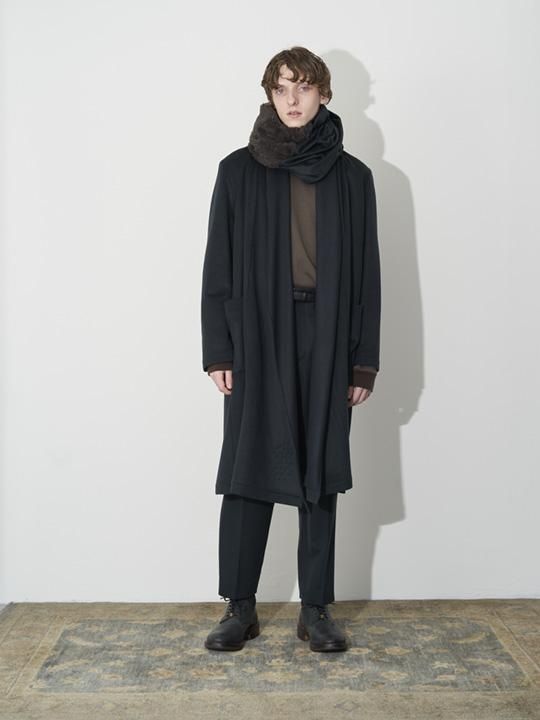 TROVE / MID SUMMER COAT ( WOOL BEAVER ) / DARK GREEN photo