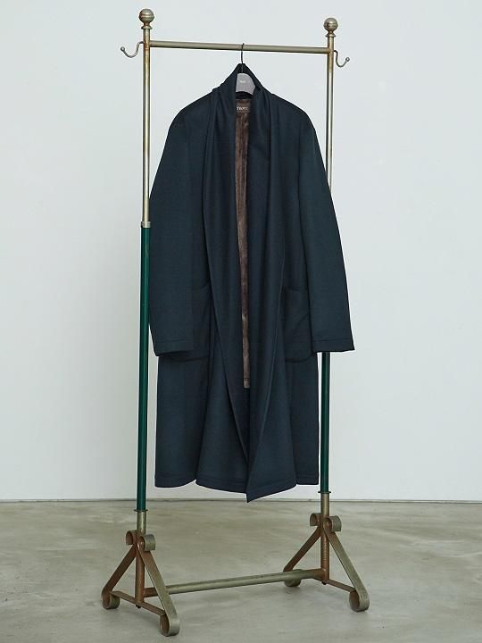 TROVE / MID SUMMER COAT ( WOOL BEAVER ) / DARK GREEN photo