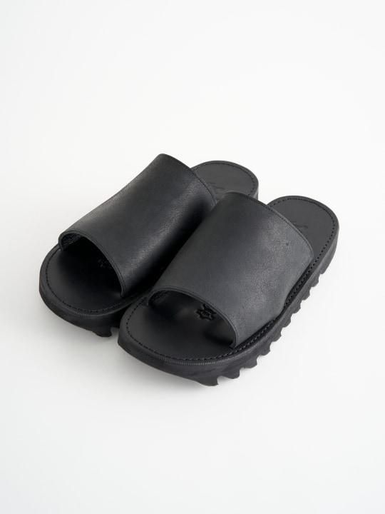TROVE / FRANZ LEATHER SANDAL / BLACK photo