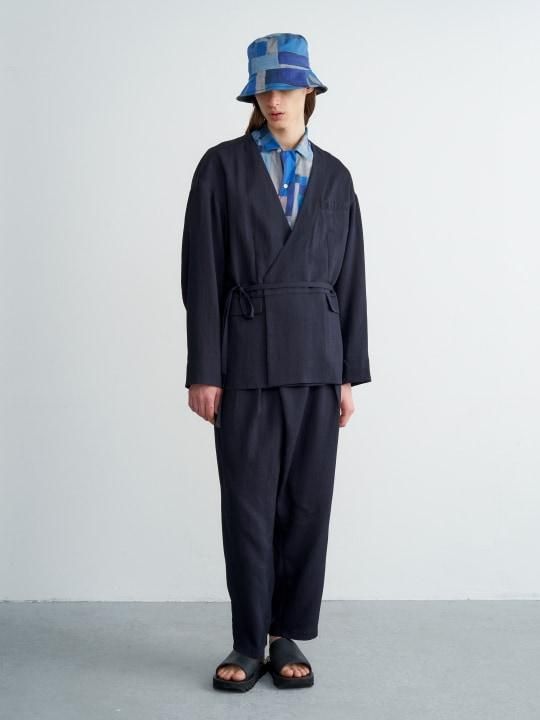 TROVE / HOUI WRAP PANTS / DARK NAVY photo