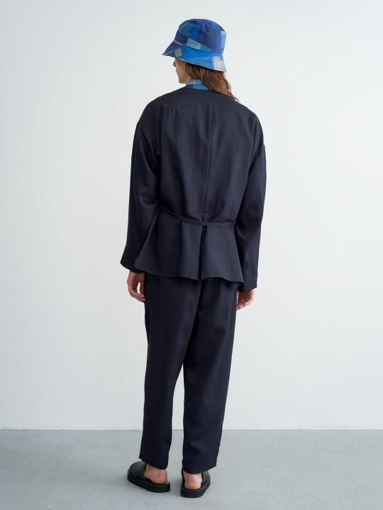 TROVE / HOUI WRAP PANTS / DARK NAVY photo