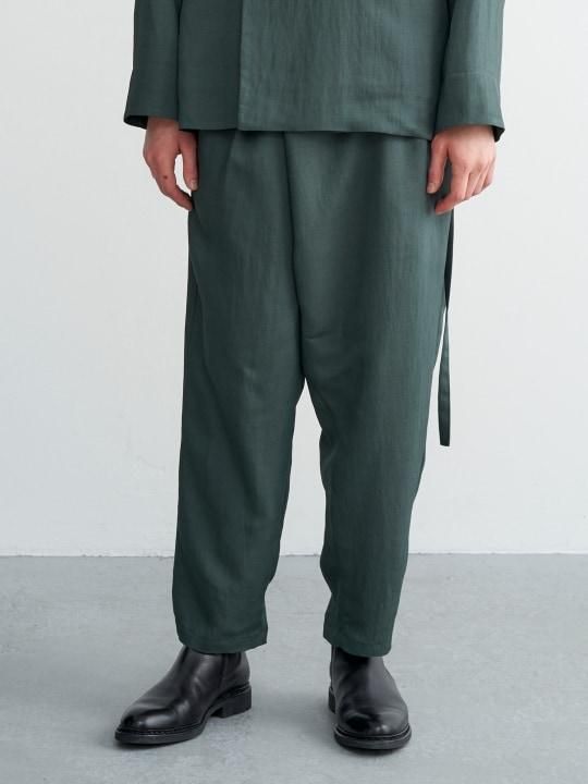 TROVE / HOUI WRAP PANTS / MOSS GREEN photo