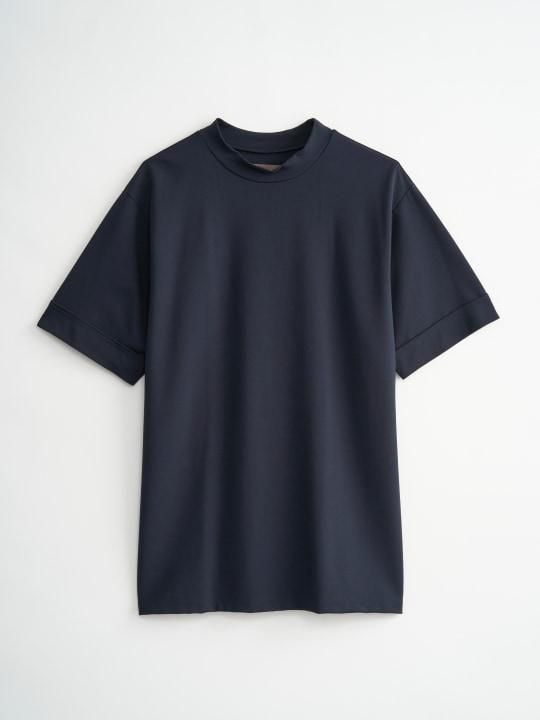 TROVE / MJUK HIGH NECK TEE / NAVY photo