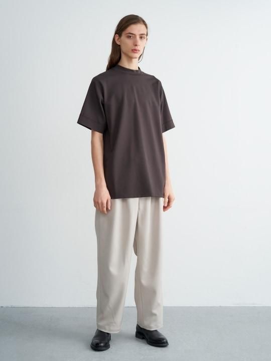 TROVE / MJUK HIGH NECK TEE / DARK BROWN photo