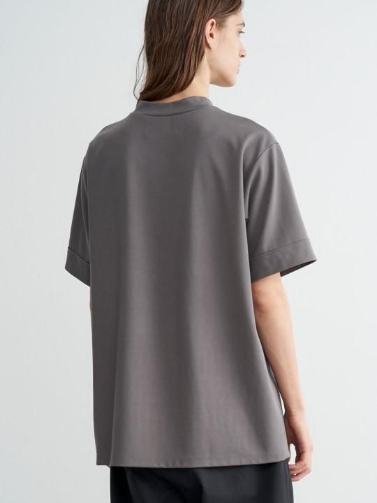 TROVE / MJUK HIGH NECK TEE / GRAY photo