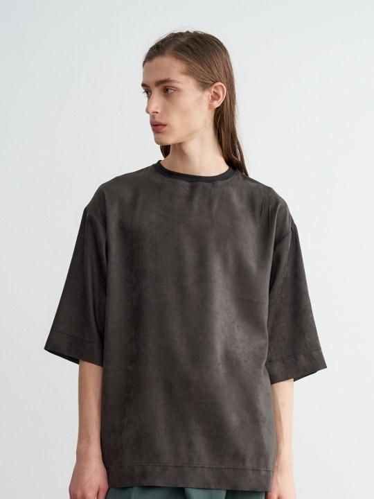TROVE / TAKKI CREW NECK HALF SLEEVE / CHARCOAL photo