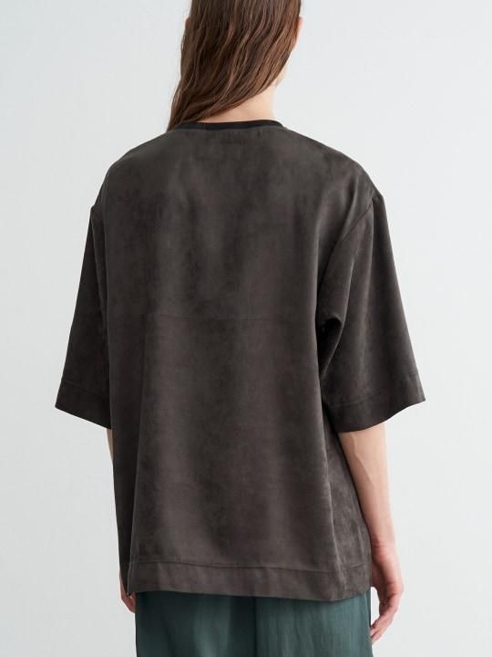 TROVE / TAKKI CREW NECK HALF SLEEVE / CHARCOAL photo