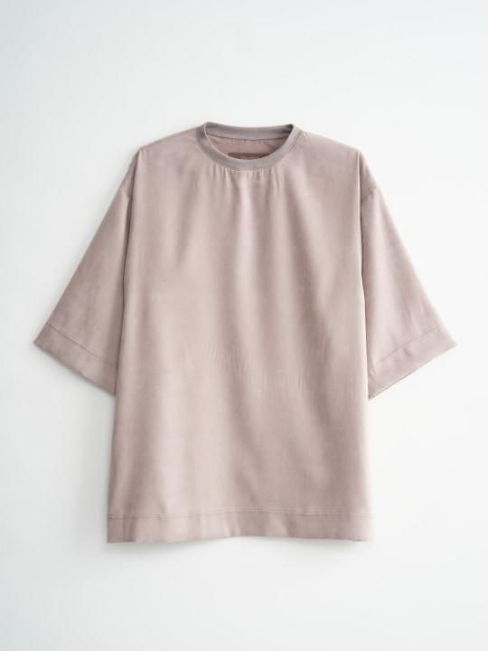 TROVE / TAKKI CREW NECK HALF SLEEVE / GRAY BEIGE photo