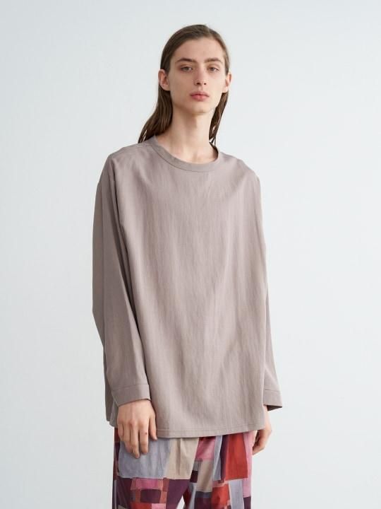 TROVE / VALO CREW NECK LONG SLEEVE / GRAY BEIGE photo