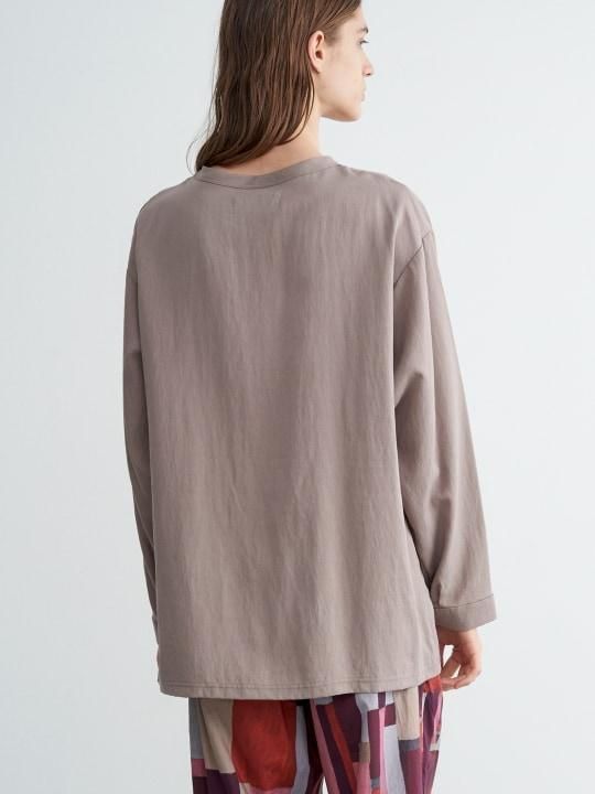TROVE / VALO CREW NECK LONG SLEEVE / GRAY BEIGE photo