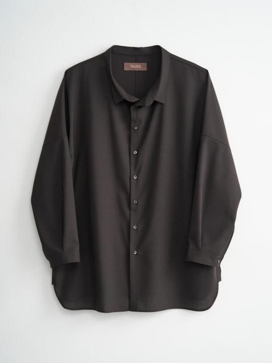 【予約商品】TROVE / UNI WIDE SHIRT / DARK BROWN photo
