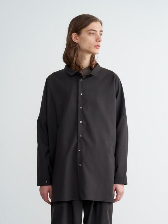 【予約商品】TROVE / UNI WIDE SHIRT / DARK BROWN photo