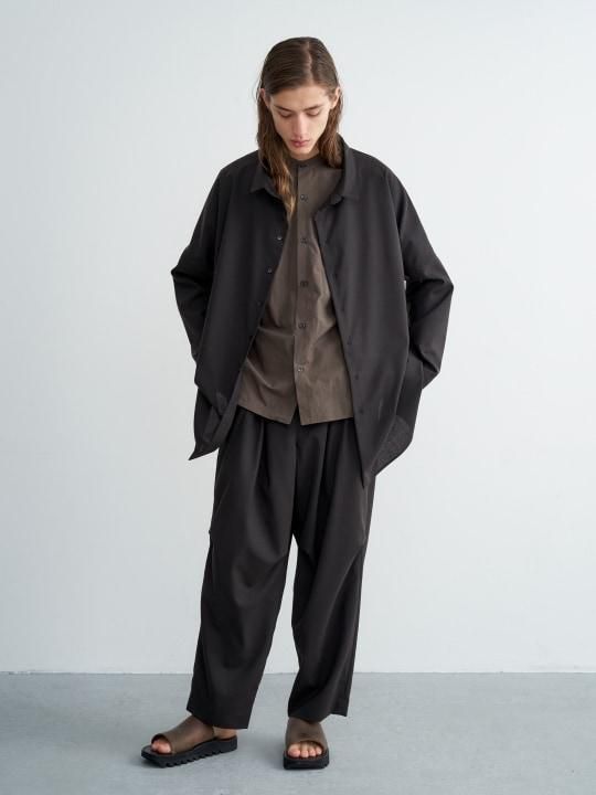 【予約商品】TROVE / UNI WIDE SHIRT / DARK BROWN photo