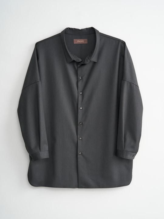 【予約商品】TROVE / UNI WIDE SHIRT / CHARCOAL photo