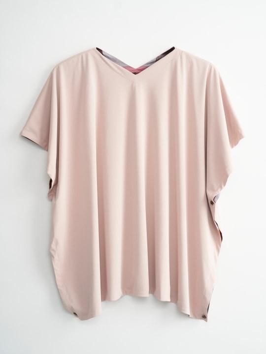 TROVE / VIITTA PONCHO ( REVERSIBLE ) / LIGHT BEIGE photo