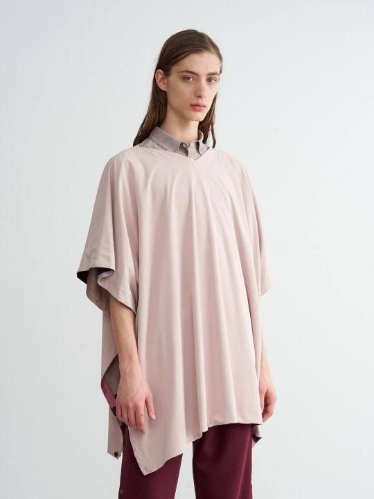 TROVE / VIITTA PONCHO ( REVERSIBLE ) / LIGHT BEIGE photo