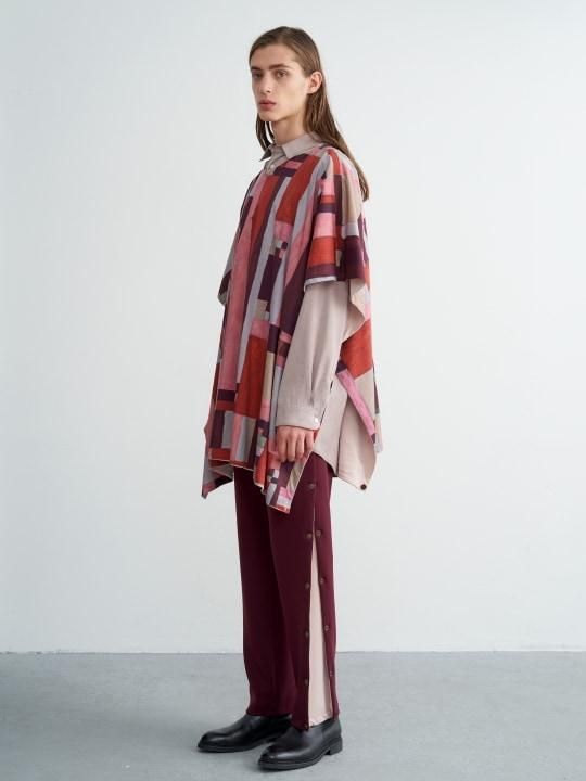 TROVE / VIITTA PONCHO ( REVERSIBLE ) / LIGHT BEIGE photo