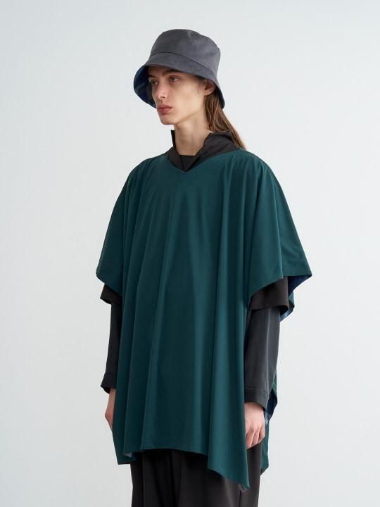 TROVE / VIITTA PONCHO ( REVERSIBLE ) / BLUE GREEN photo