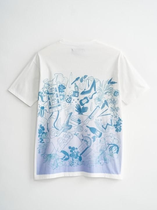 TREVO / PRINT TEE “LIFE” / WHITE photo