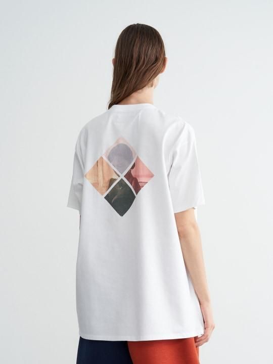 TREVO / PRINT TEE “TREVO GIRL” / WHITE photo