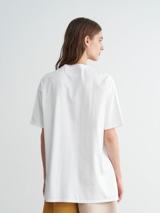 TREVO / PRINT TEE “BAFFALO” / WHITE photo