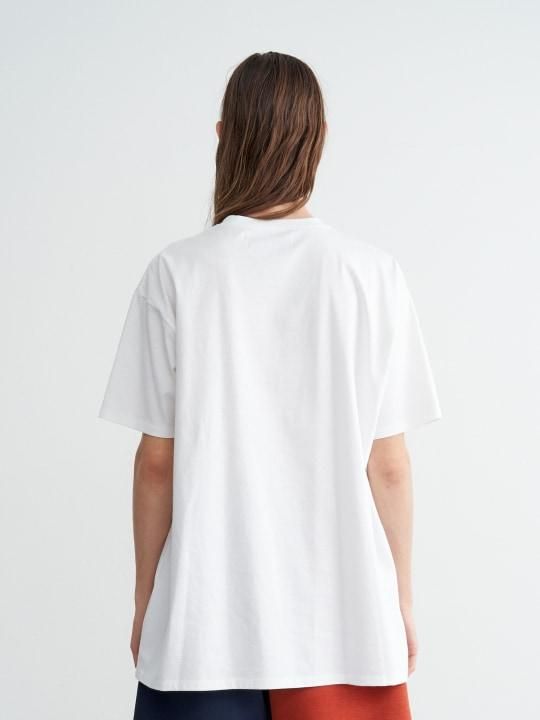 TREVO / PRINT TEE “BOB” / WHITE photo