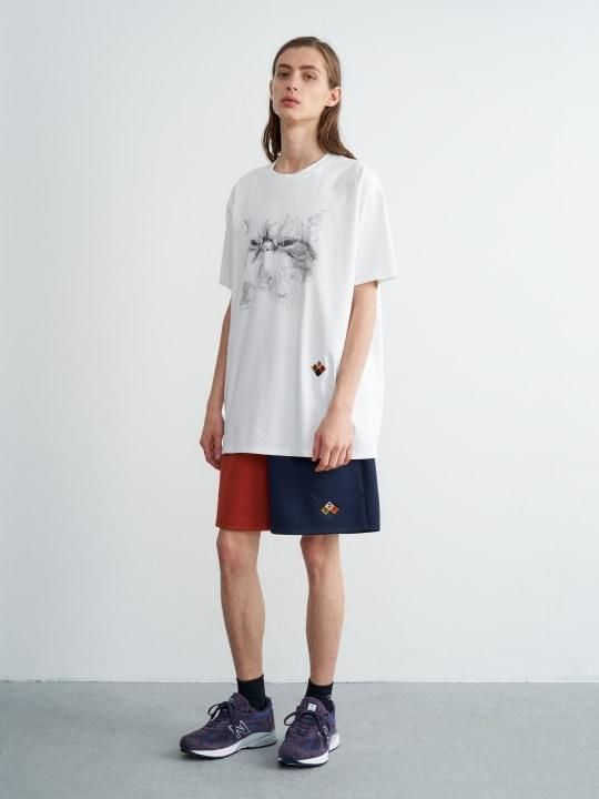 TREVO / PRINT TEE “BOB” / WHITE photo