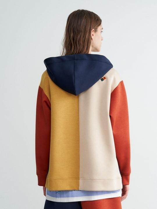 TREVO / ZIP UP PARKA / NAVY MULTI photo