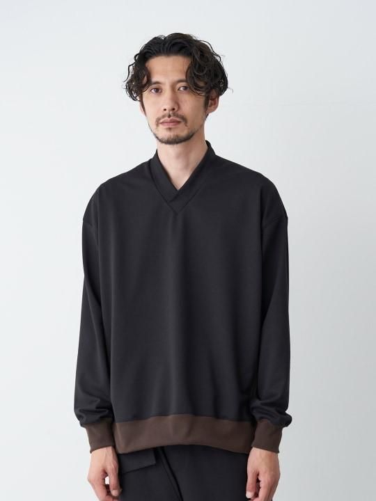 WAROBE / JUBAN WIDE SWEAT ( SPRING ) / BLACK photo