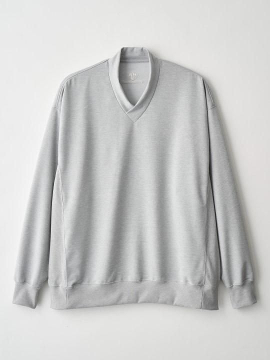 WAROBE / JUBAN WIDE SWEAT ( SPRING ) / HEATHER GRAY photo