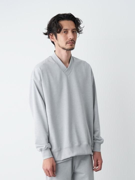 WAROBE / JUBAN WIDE SWEAT ( SPRING ) / HEATHER GRAY photo