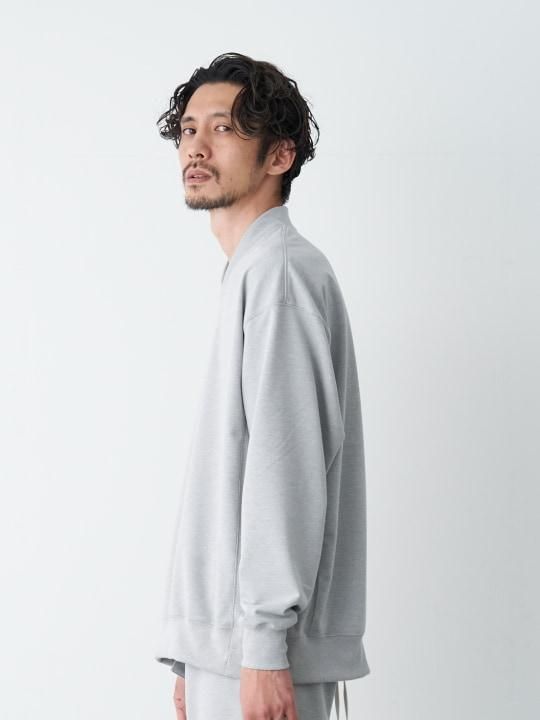 WAROBE / JUBAN WIDE SWEAT ( SPRING ) / HEATHER GRAY photo