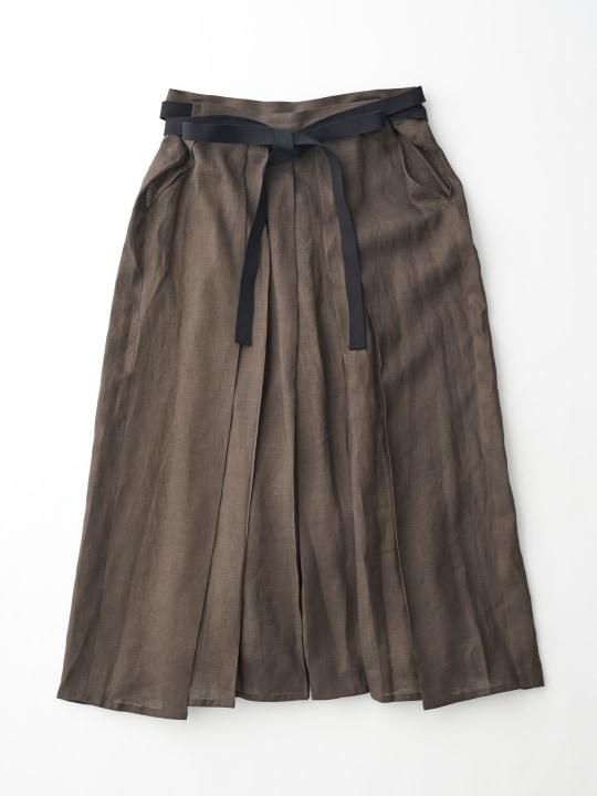 WAROBE / LINEN HAKAMA / OLIVE photo
