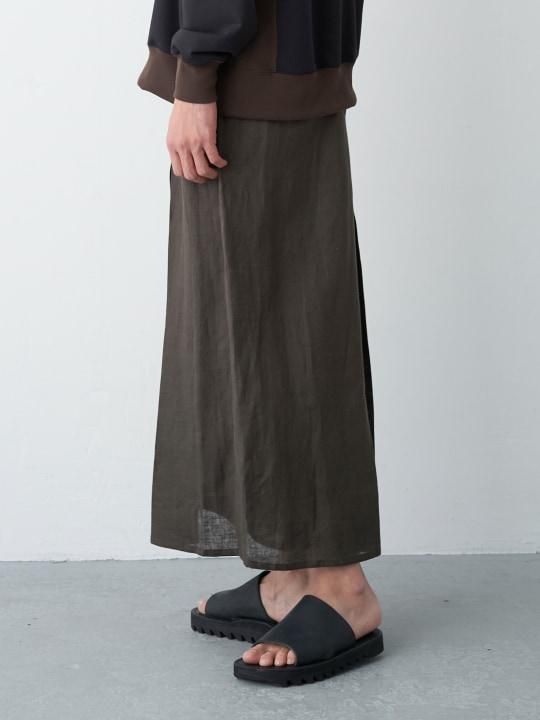 WAROBE / LINEN HAKAMA / OLIVE photo
