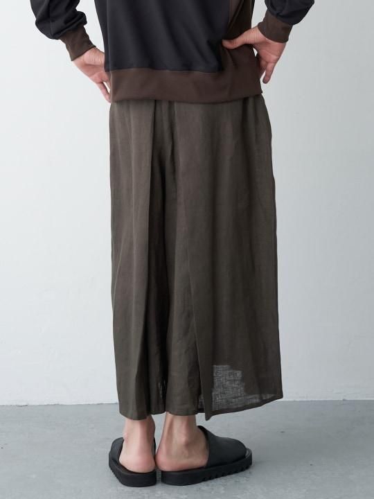 WAROBE / LINEN HAKAMA / OLIVE photo
