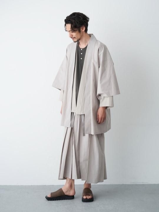 WAROBE / RIP STOP HAKAMA / GRAY BEIGE photo