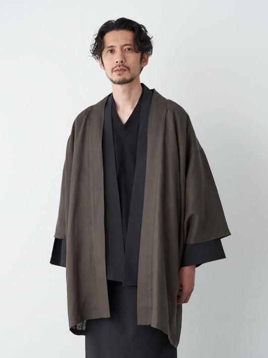 WAROBE / LINEN HAORI / OLIVE photo