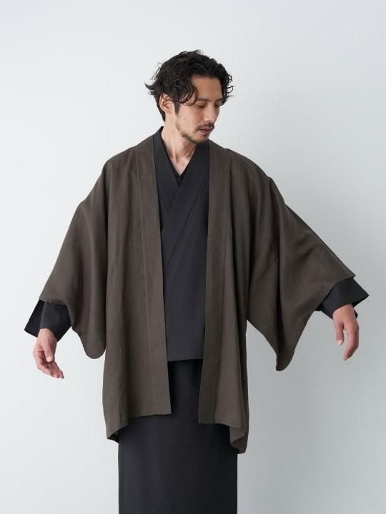 WAROBE / LINEN HAORI / OLIVE photo