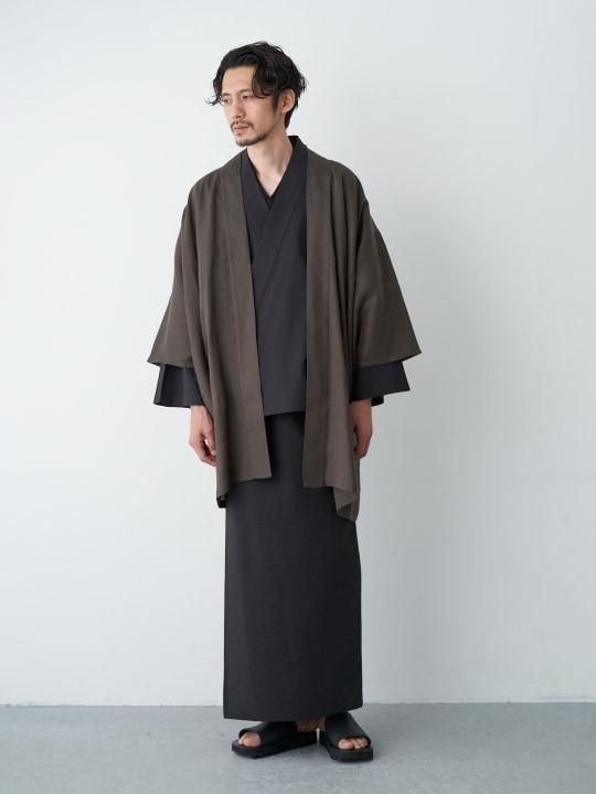 WAROBE / LINEN HAORI / OLIVE photo