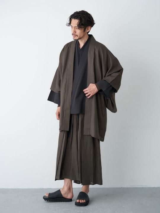 WAROBE / LINEN HAORI / OLIVE photo