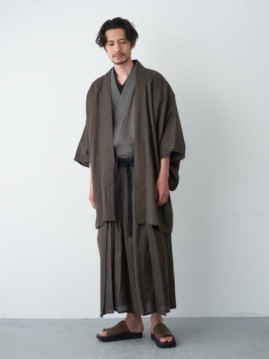 WAROBE / LINEN HAORI / OLIVE photo