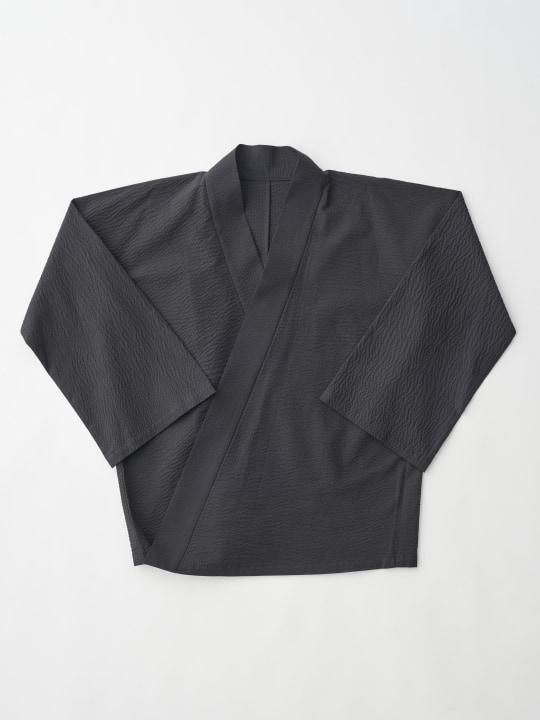 WAROBE / WA Y SHIRT Z ( SEER SUCKER ) / BLACK photo