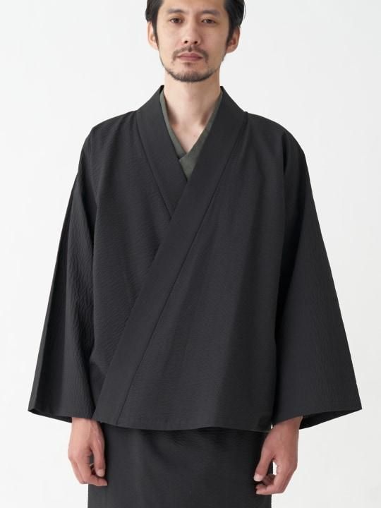WAROBE / WA Y SHIRT Z ( SEER SUCKER ) / BLACK photo