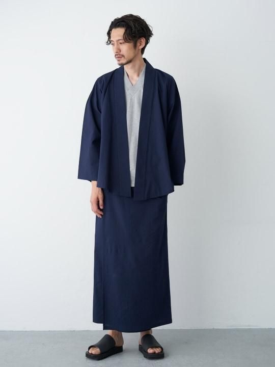 WAROBE / WA Y SHIRT Z ( SEER SUCKER ) / NAVY photo