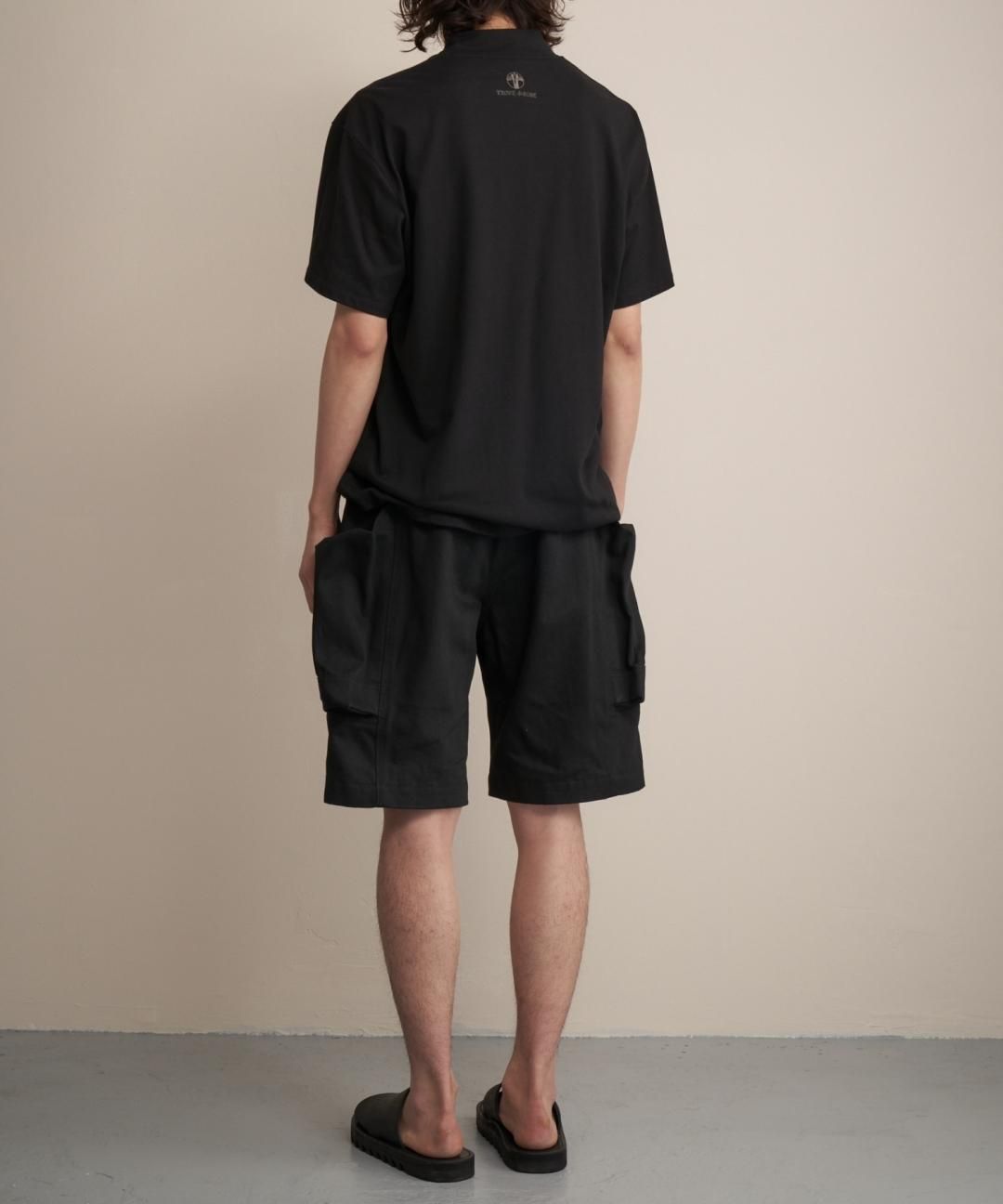 TROVE x 岡部文彦 / BIG POCKET SHORTS ( BASIC SILHOUETTE DENIM ) / BLACK photo