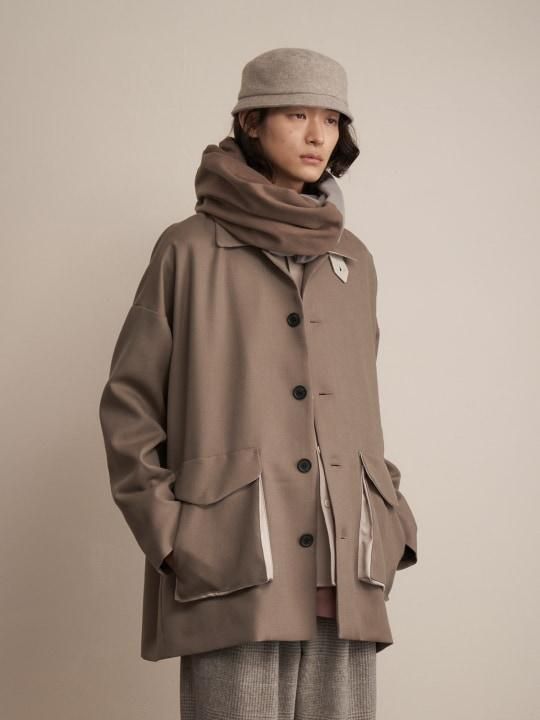 TROVE / POROMIES LOOP MUFFLER / ASH GRAY photo