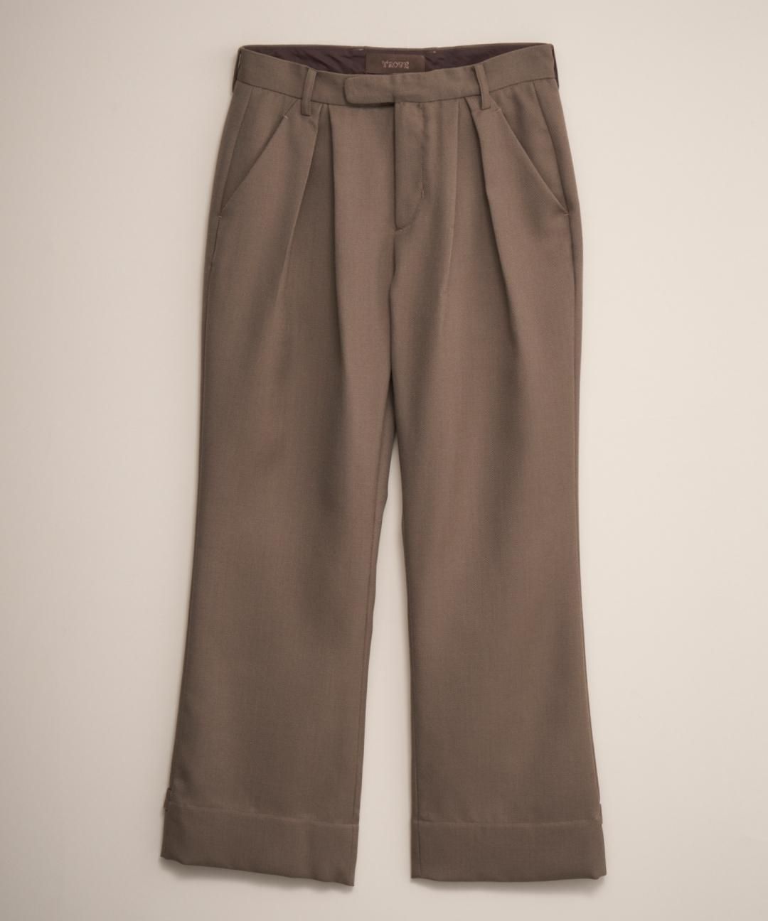 TROVE / PINO WIDE TROUSERS / GRAY BEIGE photo