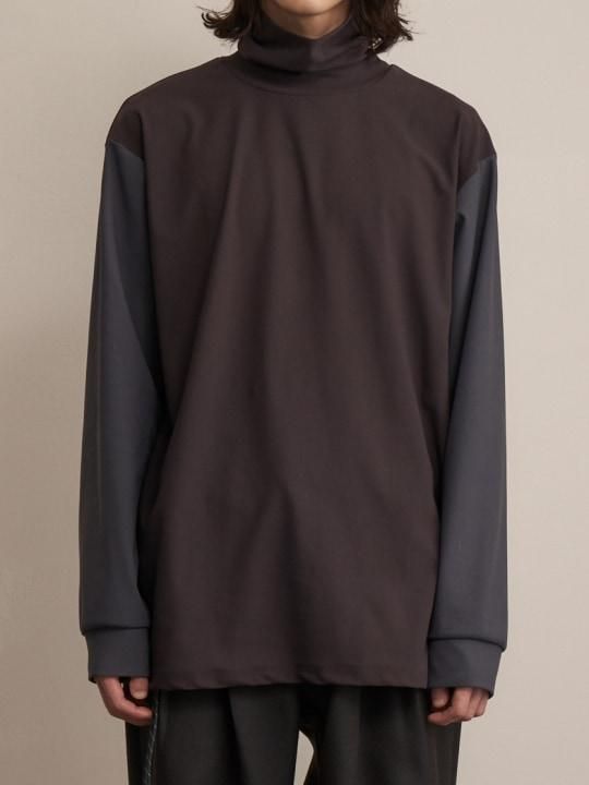 TROVE / SAMA TURTLE NECK / BROWN GRAY photo