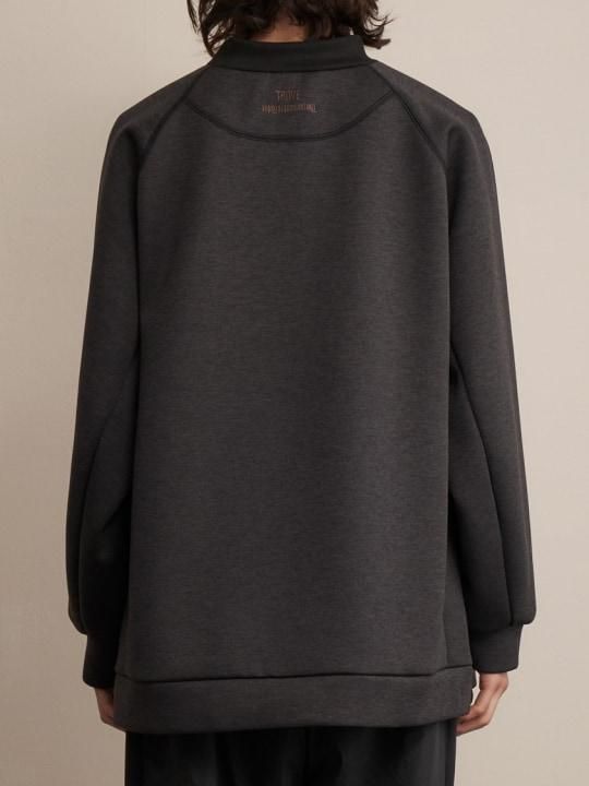 TROVE / PEITOT WIDE SWEAT / TOP CHARCOAL photo